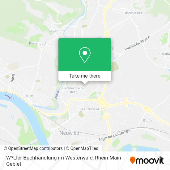 Карта W?Ller Buchhandlung im Westerwald