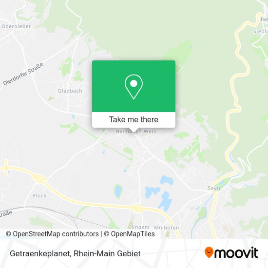 Карта Getraenkeplanet