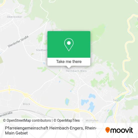 Карта Pfarreiengemeinschaft Heimbach-Engers