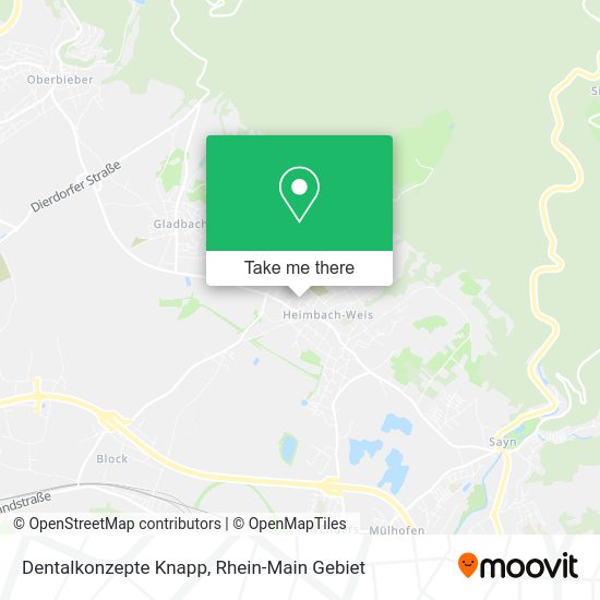 Карта Dentalkonzepte Knapp