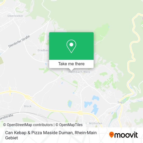 Карта Can Kebap & Pizza Maside Duman