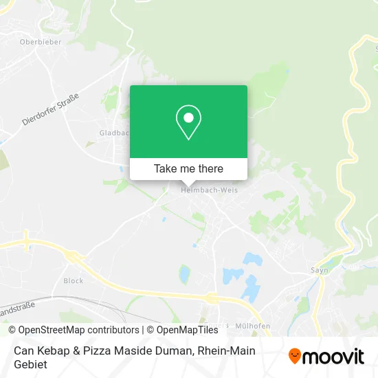 Карта Can Kebap & Pizza Maside Duman