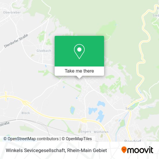 Карта Winkels Sevicegesellschaft