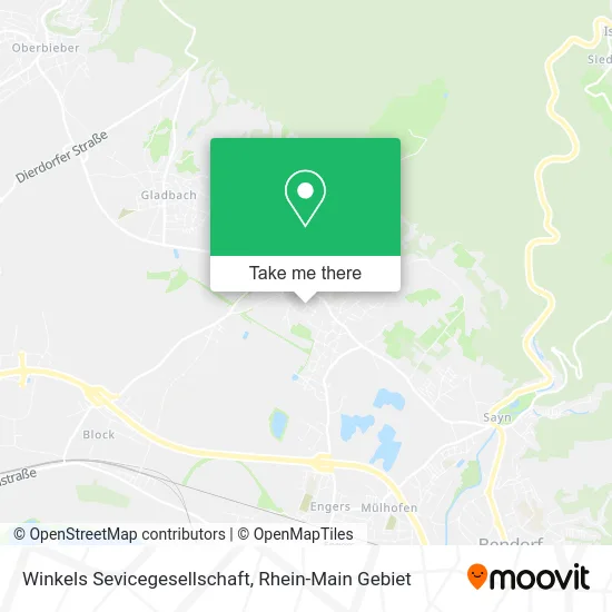 Карта Winkels Sevicegesellschaft