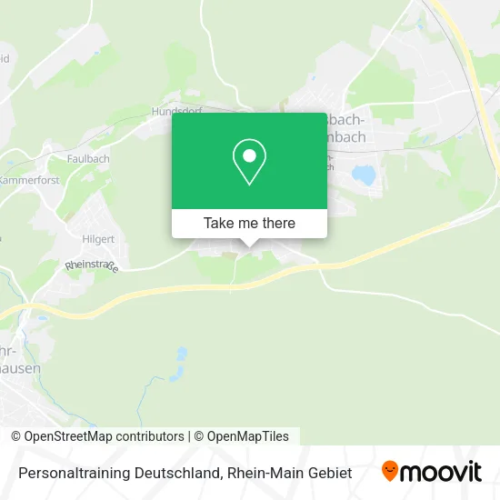 Карта Personaltraining Deutschland