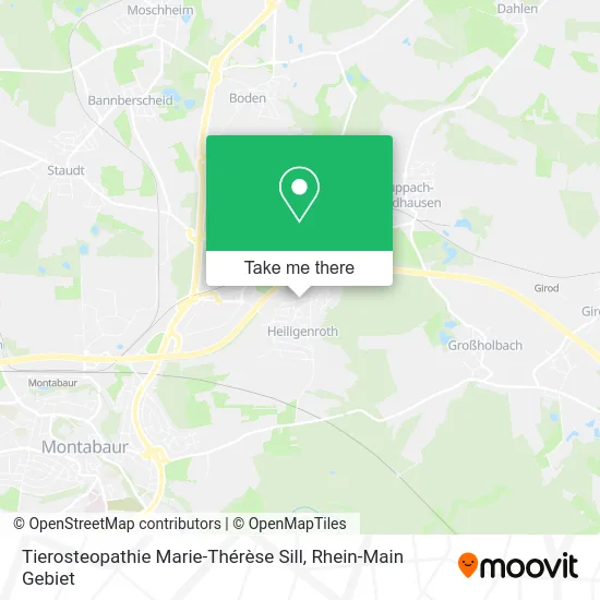 Карта Tierosteopathie Marie-Thérèse Sill