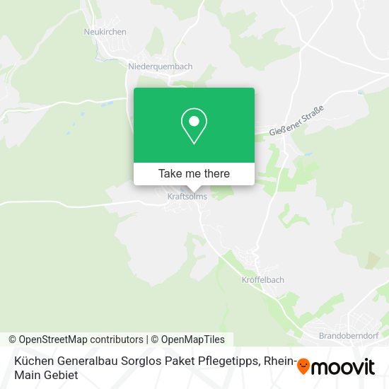 Карта Küchen Generalbau Sorglos Paket Pflegetipps