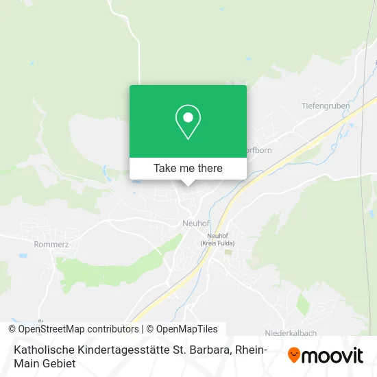 Карта Katholische Kindertagesstätte St. Barbara