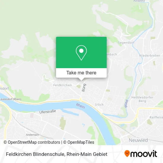 Карта Feldkirchen Blindenschule