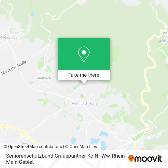 Карта Seniorenschutzbund Grauepanther Ko Nr Ww