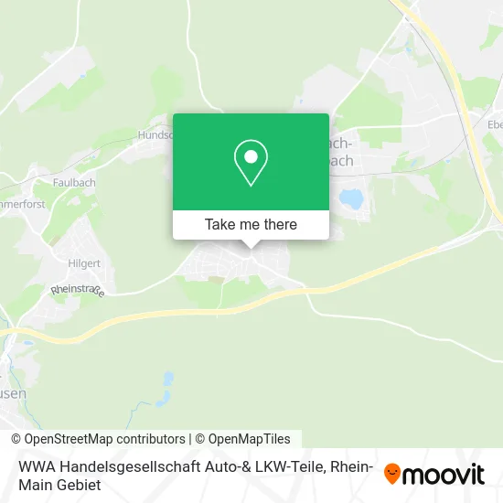 Карта WWA Handelsgesellschaft Auto-& LKW-Teile