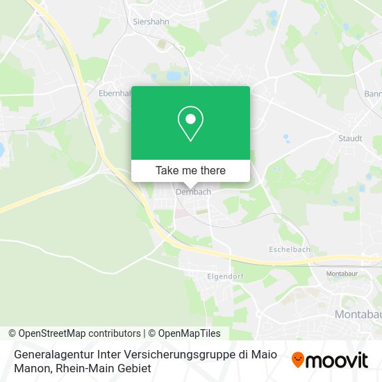 Карта Generalagentur Inter Versicherungsgruppe di Maio Manon