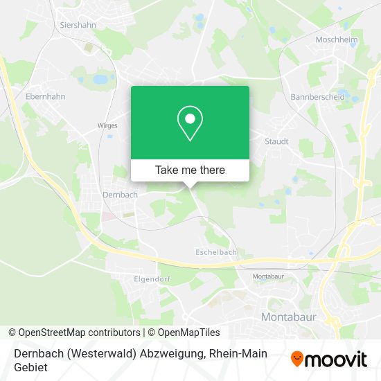 Карта Dernbach (Westerwald) Abzweigung