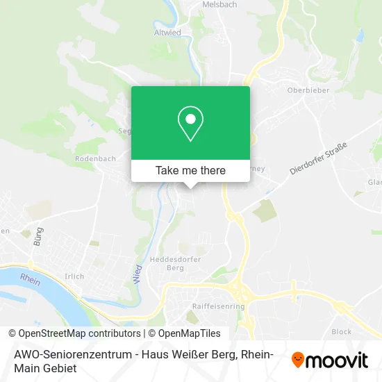 Карта AWO-Seniorenzentrum - Haus Weißer Berg