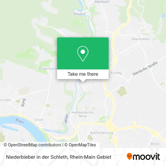 Карта Niederbieber in der Schleth