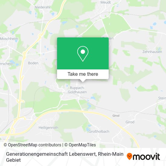 Карта Generationengemeinschaft Lebenswert