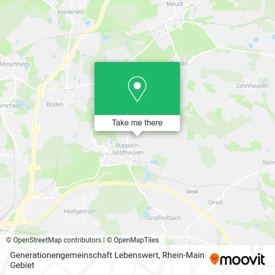 Карта Generationengemeinschaft Lebenswert