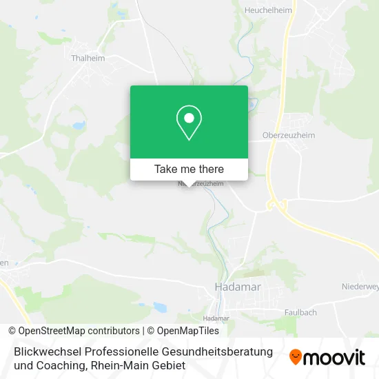 Карта Blickwechsel Professionelle Gesundheitsberatung und Coaching