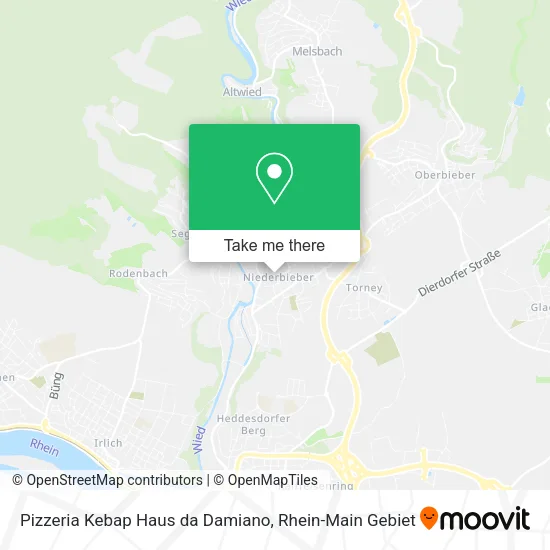Карта Pizzeria Kebap Haus da Damiano