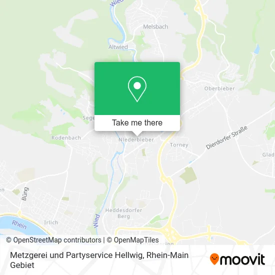 Карта Metzgerei und Partyservice Hellwig