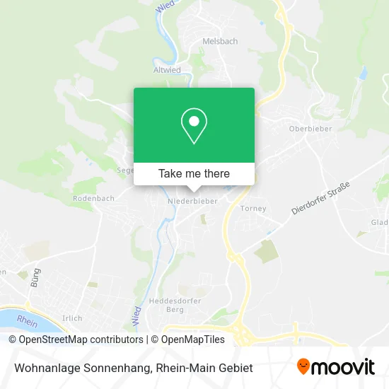 Карта Wohnanlage Sonnenhang