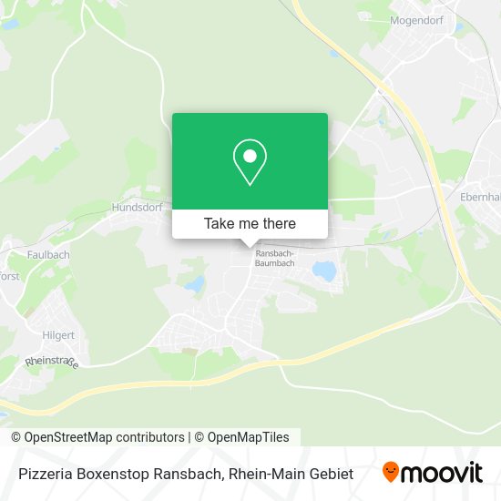 Карта Pizzeria Boxenstop Ransbach