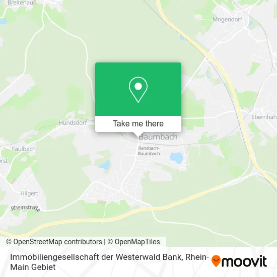 Карта Immobiliengesellschaft der Westerwald Bank