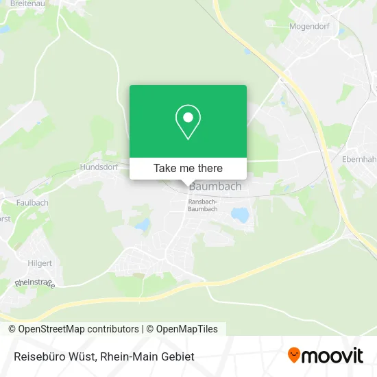 Карта Reisebüro Wüst