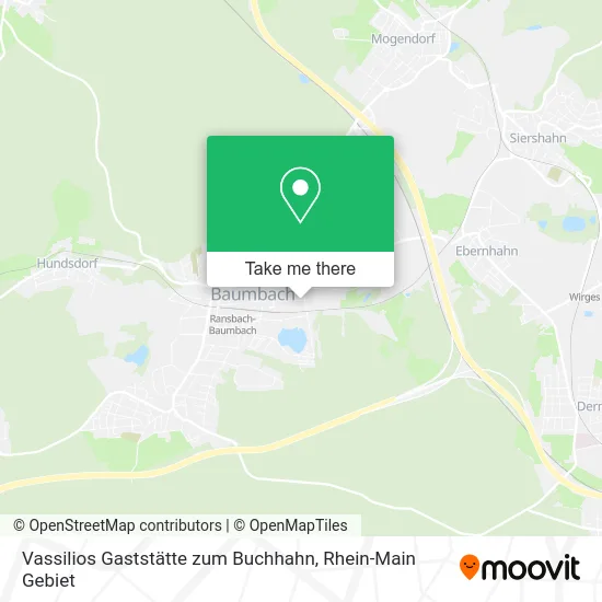 Карта Vassilios Gaststätte zum Buchhahn