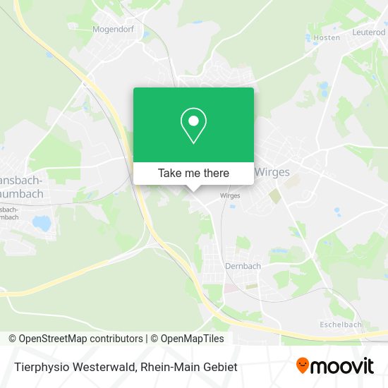 Карта Tierphysio Westerwald