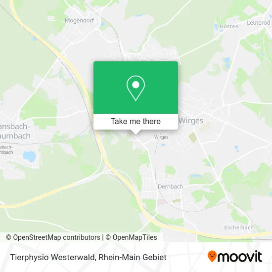 Карта Tierphysio Westerwald