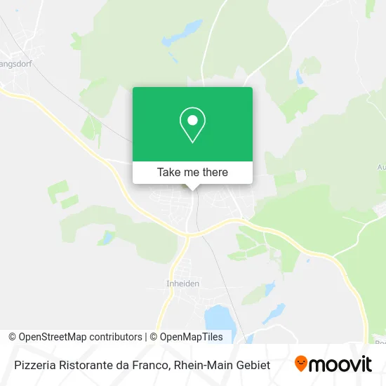 Карта Pizzeria Ristorante da Franco