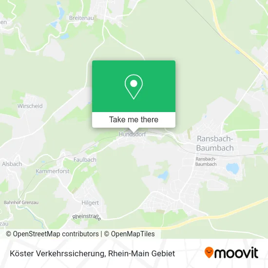 Карта Köster Verkehrssicherung