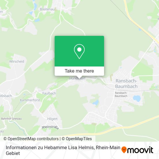 Карта Informationen zu Hebamme Lisa Helmis