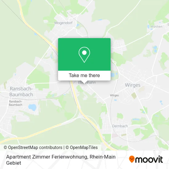 Карта Apartment Zimmer Ferienwohnung