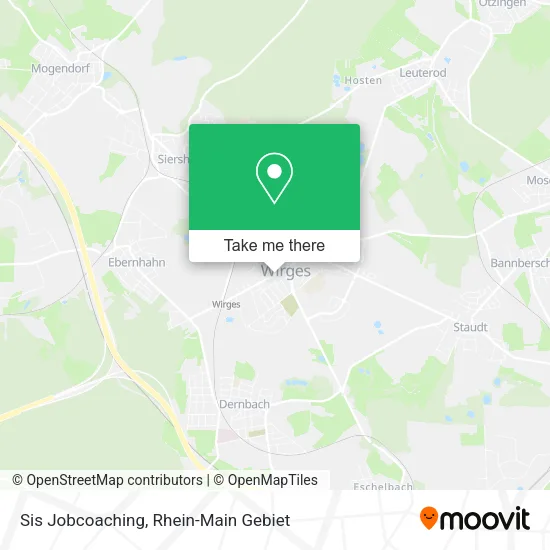 Карта Sis Jobcoaching