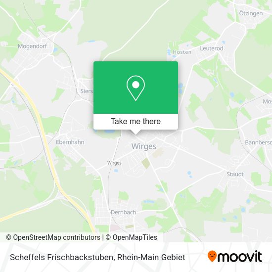 Карта Scheffels Frischbackstuben
