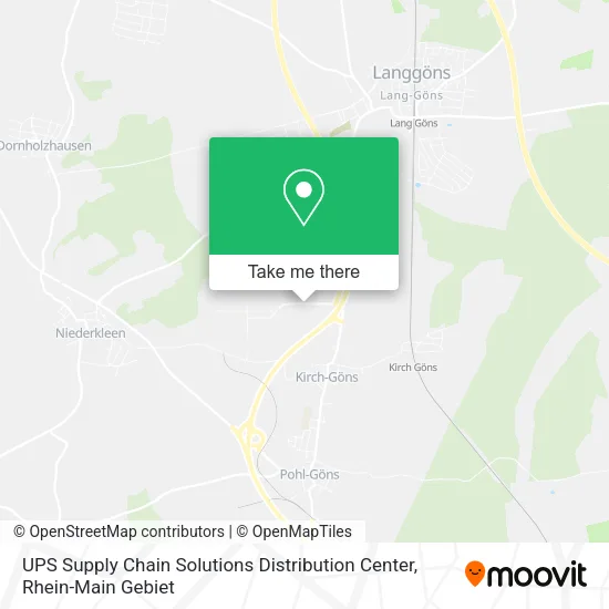 Карта UPS Supply Chain Solutions Distribution Center