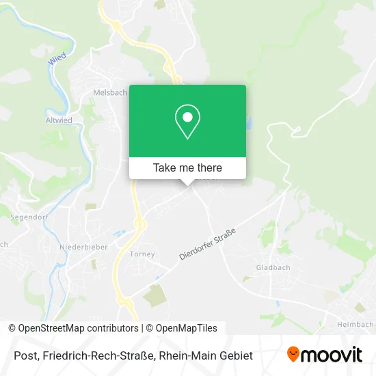 Карта Post, Friedrich-Rech-Straße