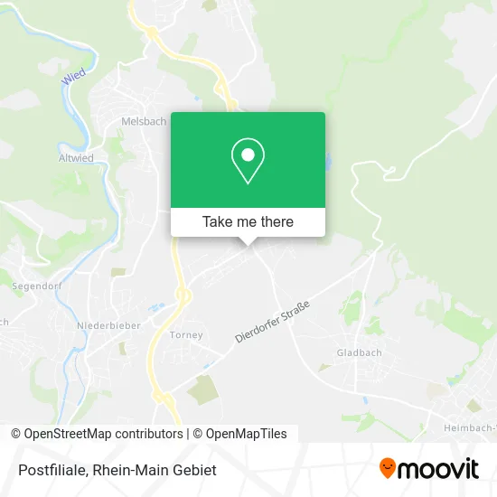 Карта Postfiliale