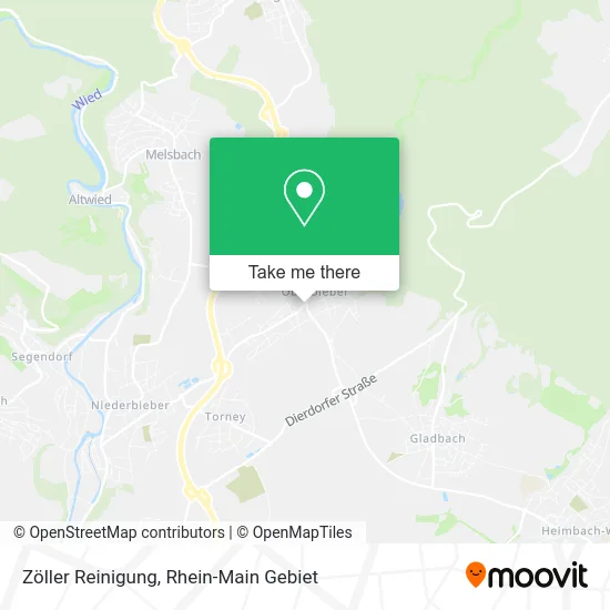 Карта Zöller Reinigung