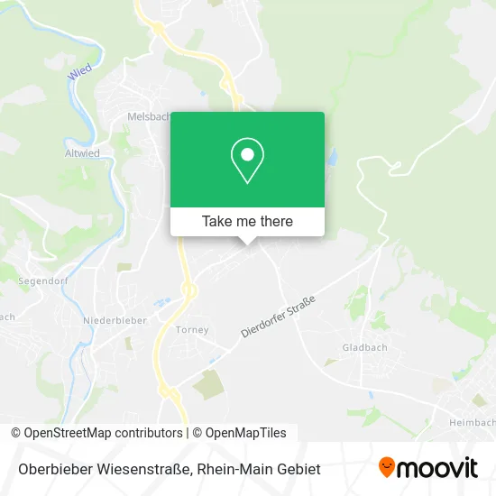 Карта Oberbieber Wiesenstraße