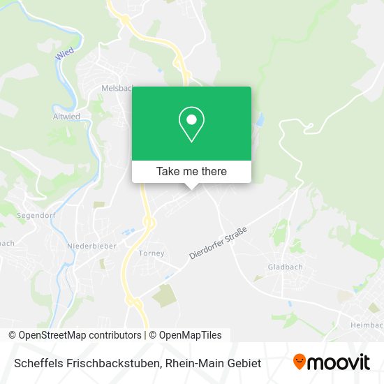 Карта Scheffels Frischbackstuben