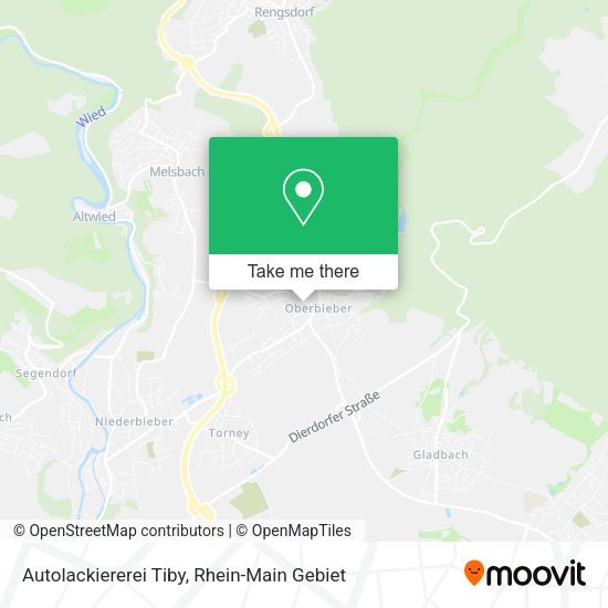 Карта Autolackiererei Tiby