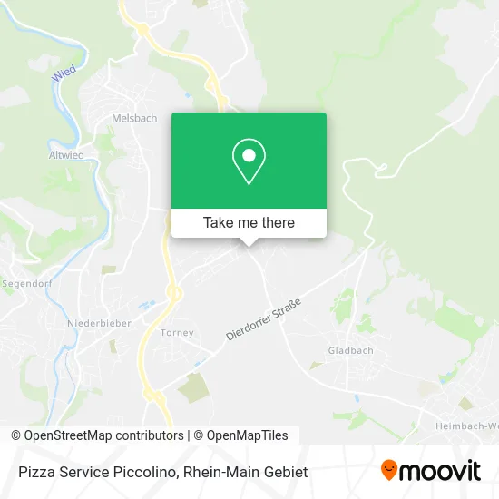 Карта Pizza Service Piccolino