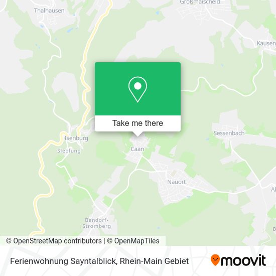 Карта Ferienwohnung Sayntalblick