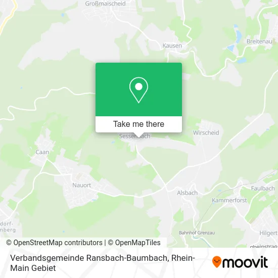 Карта Verbandsgemeinde Ransbach-Baumbach