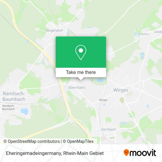 Карта Eheringemadeingermany
