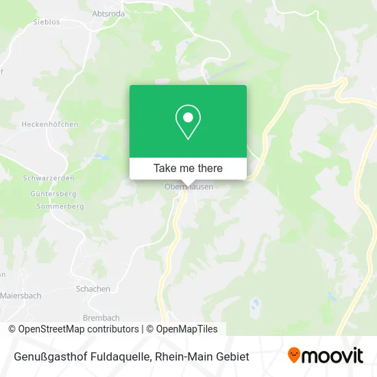 Карта Genußgasthof Fuldaquelle