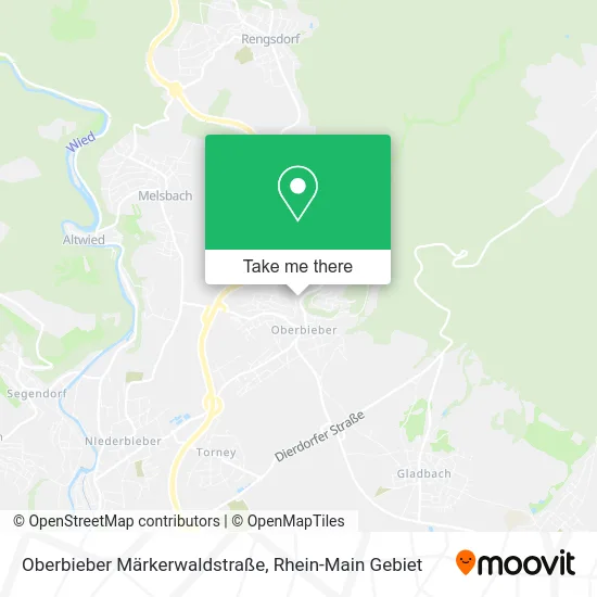 Карта Oberbieber Märkerwaldstraße